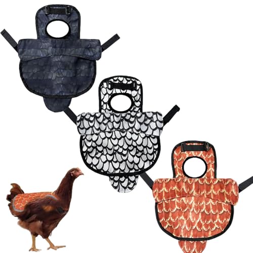 MIGOODD Chicken Saddle for Hens, 3pcs Chicken Duck Goose Aprons