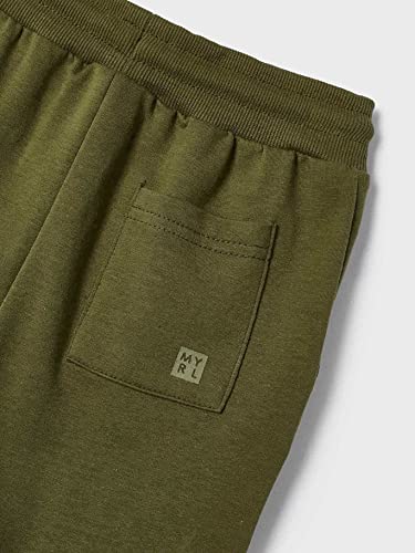 Mayoral Basic Cuffed Fleece Trousers for Boys Olive3