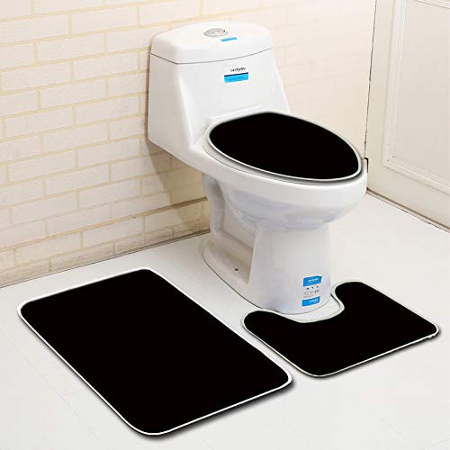 NiYoung Badezimmerteppich-Set mit Memory-Schaum, 3 Stück, WC-Vorleger inklusive U-förmigen Badematten, Deckelbezug… – Bild 5