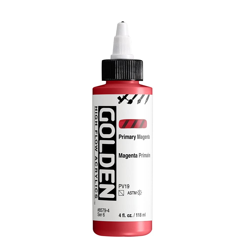 Acrylique haut débit GOLDEN magenta primaire pigments purs 118 ml