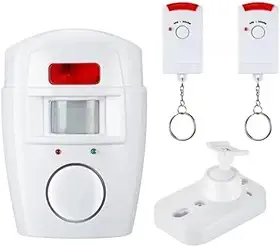 Kit Alarme Residencial Sem Fio com Sensor de Presença, 2 Controles Remotos e Suporte de Fixação