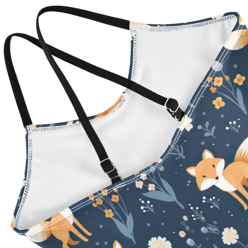 Cute Fox Girls One Piece Swimsuit Beach Swimwear 208523364