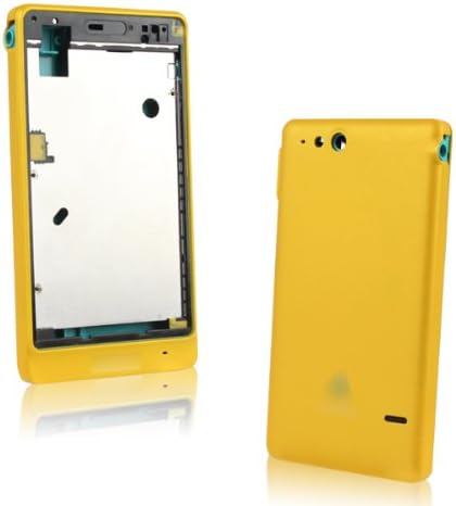 Genuine Full Housing Battery Door Back Cover Case for Sony Xperia Go ST27i (Yellow)