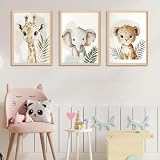 PANYI 3 Set Wandbilder Babyzimmer Poster Kinderzimmer 