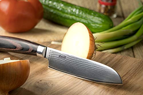 Damastmesser Zeuß Santoku Messer L (24 cm) Profi-Kochmesser