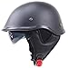 Produktbild Moto Helmets-Braincap Wehrmacht Stahl Halbschalen Motorrad Vespa Roller Jet Bobber Helm Pilot Cruiser Vintage Moped Chopper Helm Biker Retro DOT Zertifiziert,Black,XL