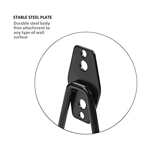 Whrsinlor 1807GUAGS Wall Mount Heavy Duty Double Utility Tools Hooks With Anti-Slip Coating thumb #4