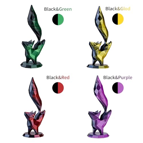 Image of Chitu Systems Conjure Silk PLA 3D Printer Filament, 1.75mm Dual Color Filament, Silk Black Red+Gold+Purple+Dark Green 4x200g /1.8lb