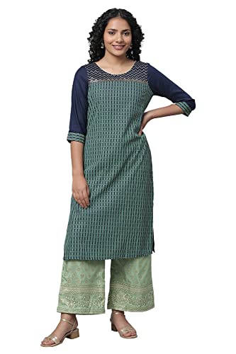 Kurta et Palazzo en viscose bleu S contre l'inconfort d'été