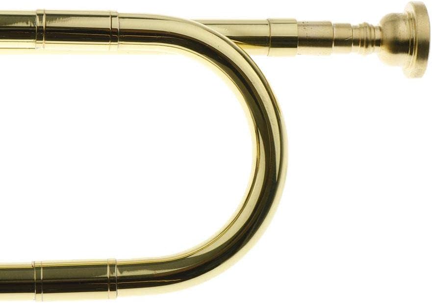 1 Piece Golden Students Trumpet Bugle Brass Instrument, Golden, 50.5 x 12.2cm