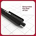 STAPLES TRU RED Retractable Quick-Dry Gel Pens - Fine Point, 0.5mm, Smear-Free Black Ink, 12-Pack