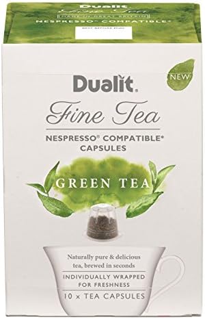 Dualit Fine Tea, Green, 4.2 Ounce 10 Count (Pack of 5)