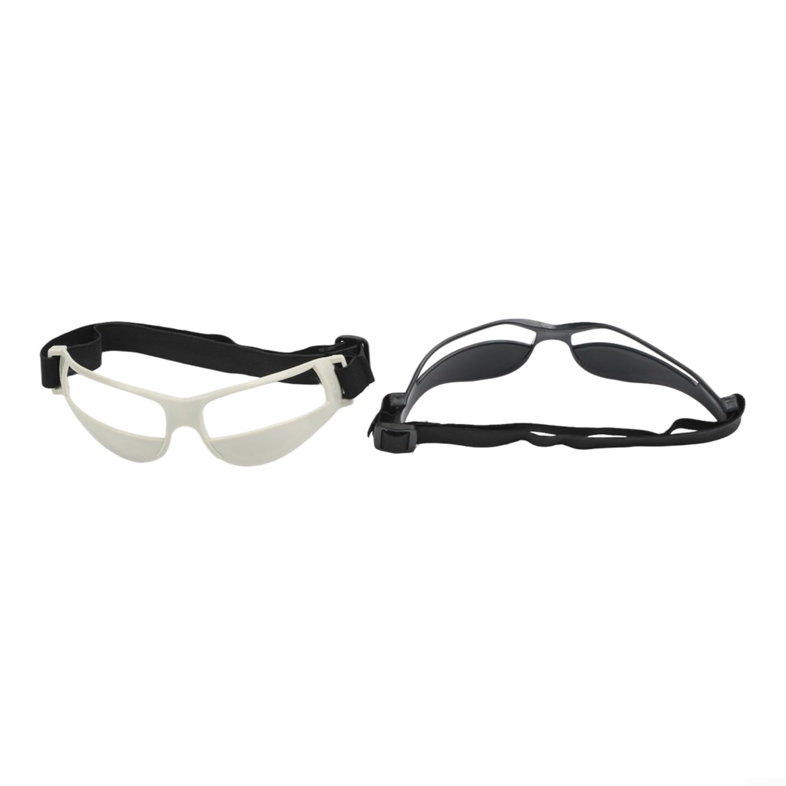 Lot de 8 paires de lunettes de dribble basket-ball entraînement, vision tête haute bande réglable cadre plastique