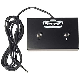 Double foot switch for switching two different parameters on Vox guitar amplifiers Sturdy metal housing Includes stereo cable for connecting to a guitar amp Classic VOX look Fits Vox Cambridge50, VX50 GTV, AC15C1, AC15C1X, AC15C2, AC30C2, AC30C2X, AC...