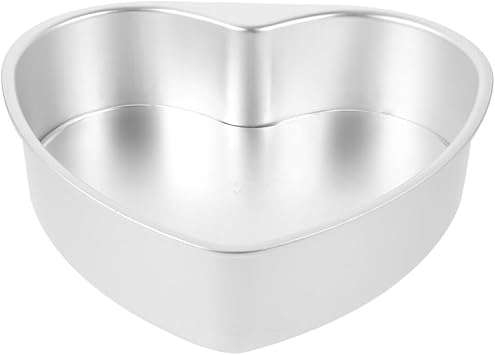 Uonlytech Heart Cake Pan 7.08 X 5.82 X 2.08 in Nonstick Baking Mold with Removable Bottom Heart Shaped Cake Mould Pan for Diy Baking Weddings Birthdays Desserts
