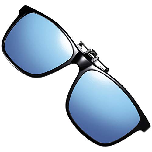 Image of Polarized Clip-on Sunglasses Anti-Glare UV Protection Driving Sun Glasses Over Prescription Glasses