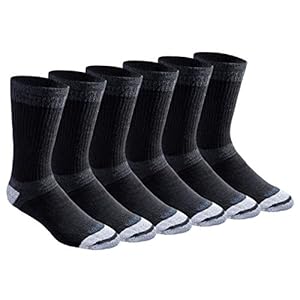 Dickies Calcetines altos Dri-tech Moisture Control Max para hombre, disponibles en tallas M-XL (6, 12 pares)