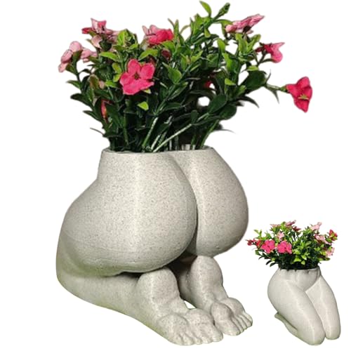 Pots de fleurs en forme de fesse cache-pot original pour balcon - 2