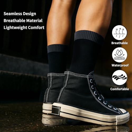 Unisex Waterproof Socks for Hiking & Snow Sports - Breathable Moisture-Wicking Socks for Outdoor Activities2