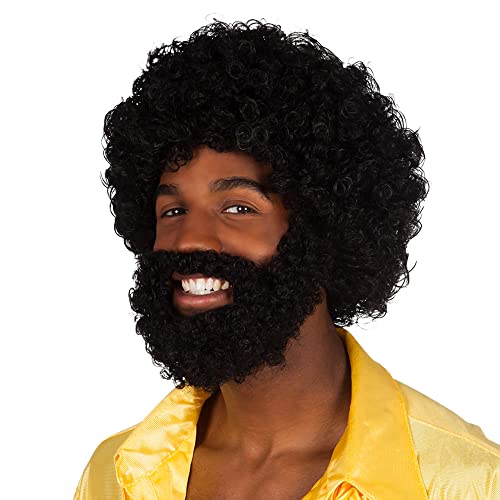 Boland 86311 - Peluca Rufus con barba negra