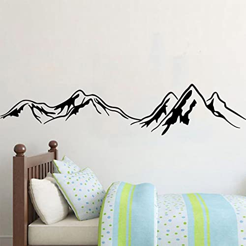 Big Mountains Wall Stickers for Living Room Family Landscapes Wall Decals Inspirational Wall Art Decor Wallpaper for Bedroom Home Background Decoration - Image 2