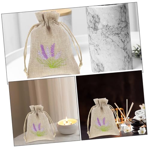 5 bolsas sachet vacías con cordón fragancia lavanda miniatura 6