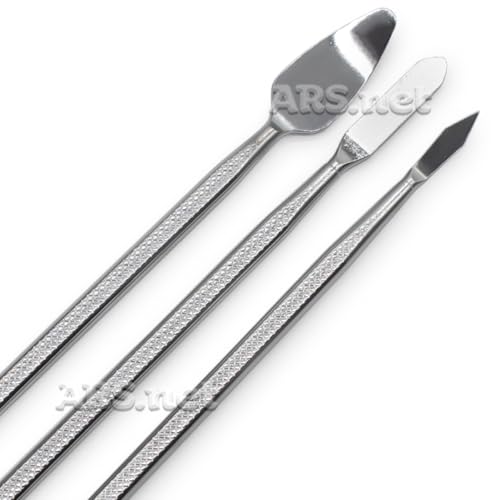 Kit 3 Espátulas De Aço Precisão Para Manutenção Reparo