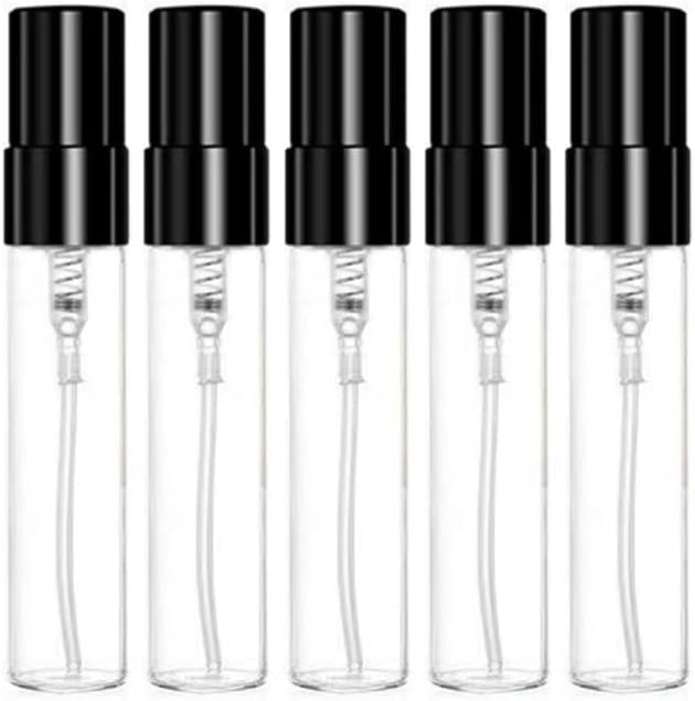 Mini atomizador recargable transparente de 0.2 fl oz, botella de perfume de viaje, botella vacía hidratante para fiesta, herramienta de maquillaje