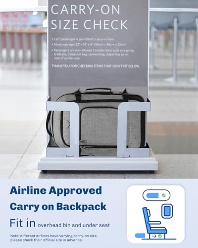 Image of Hynes Eagle Travel Backpack 40L Flight Approved Carry on Backpack Men Large Cabin Weekender Laptop Backpack Women 15.6 inches