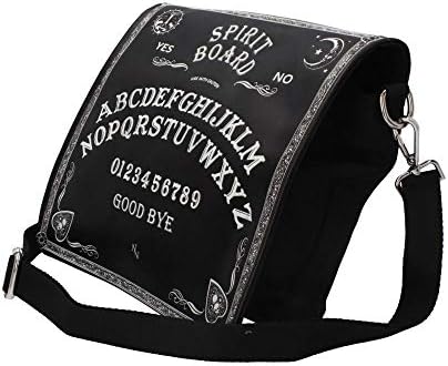 Nemesis Now B4369M8 Spirit Board Shoulder Bag 27cm Black, PU and Canvas
