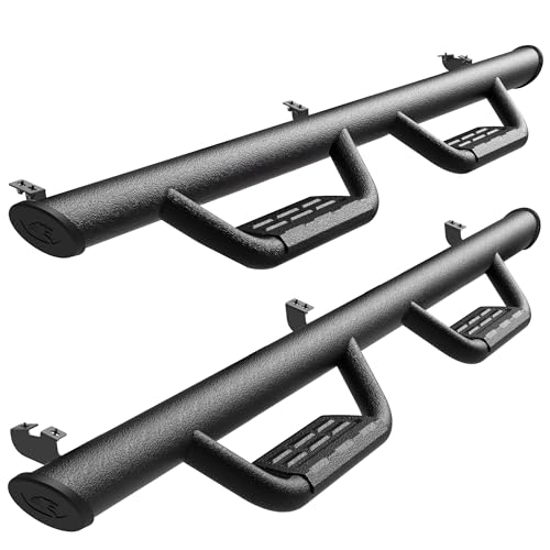 Tyger Auto Tyger Access Running Boards Compatible with 2005-2023 Toyota Tacoma | Double Cab | TG-AS2T24004 | Textured Black Drop Step Rail