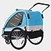 Remolque de bici para niños con kit de footing, color: amarillo/negro 502-03