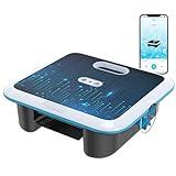 TALOSBO SK02 Robot Skimmer Solaire de Piscine, Robot Piscine sans Fil, Double Recharge, Sonde de Température, Contrôle App, Skimmer Piscine Hors Sol Automatique 24/7