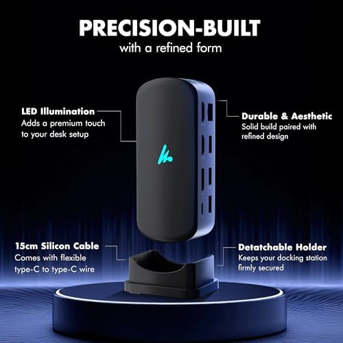 Type C 14 in 1 Wozoyo Docking Station, PD 100W, 2X4K@60Hz HDMI, 4K DisplayPort, 2XType-C 10Gbps, USB 10Gbps, Gigabit Ethernet, AUX Port, Compatible Thunderbolt 4, macOS, Windows, Android & iOS