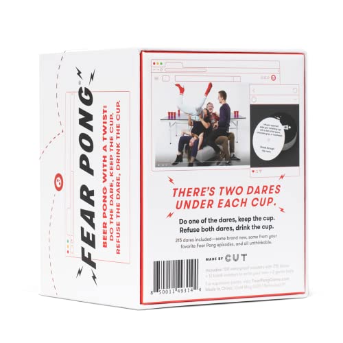 Fear Pong: Refreshed Edition – Unleash Your Wild Side – The Daring Adult Card Game By Cut – Contains 200+ Horrible Dares – Extreme Beer Pong For Parties And Game Night #TOP1