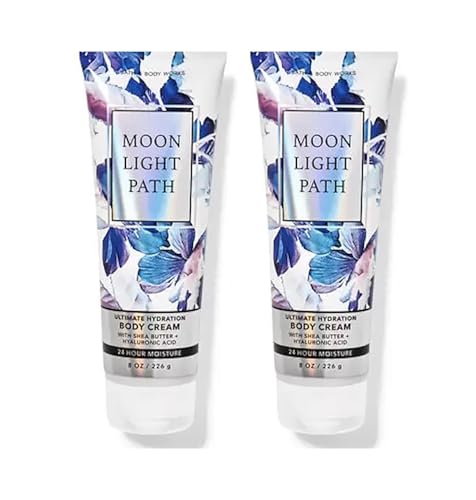 Moonlight Path Ultimate Hydration Body Cream For Women 8 Fl Oz 2- Pack for bath and body work
