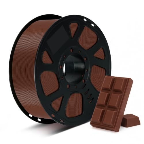 Image of Kingroon PLA Filament 1.75mm, 1kg Spool (2.2lbs), + /- 0.02mm Tolerance, Smooth 3D Printing Filament, Fits for Most FDM 3D Printers, Midnight Brown