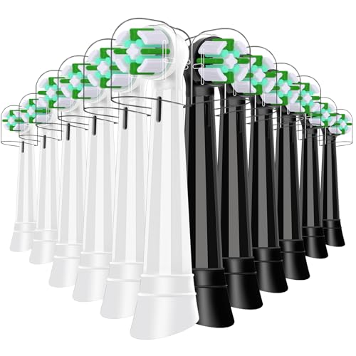 Cabezales compatibles con iO cepillo de dientes eléctrico, para iO 2/3/4/5/6/7/8/9/10 serie, eliminación de placa profunda, 6 negro/6 blanco