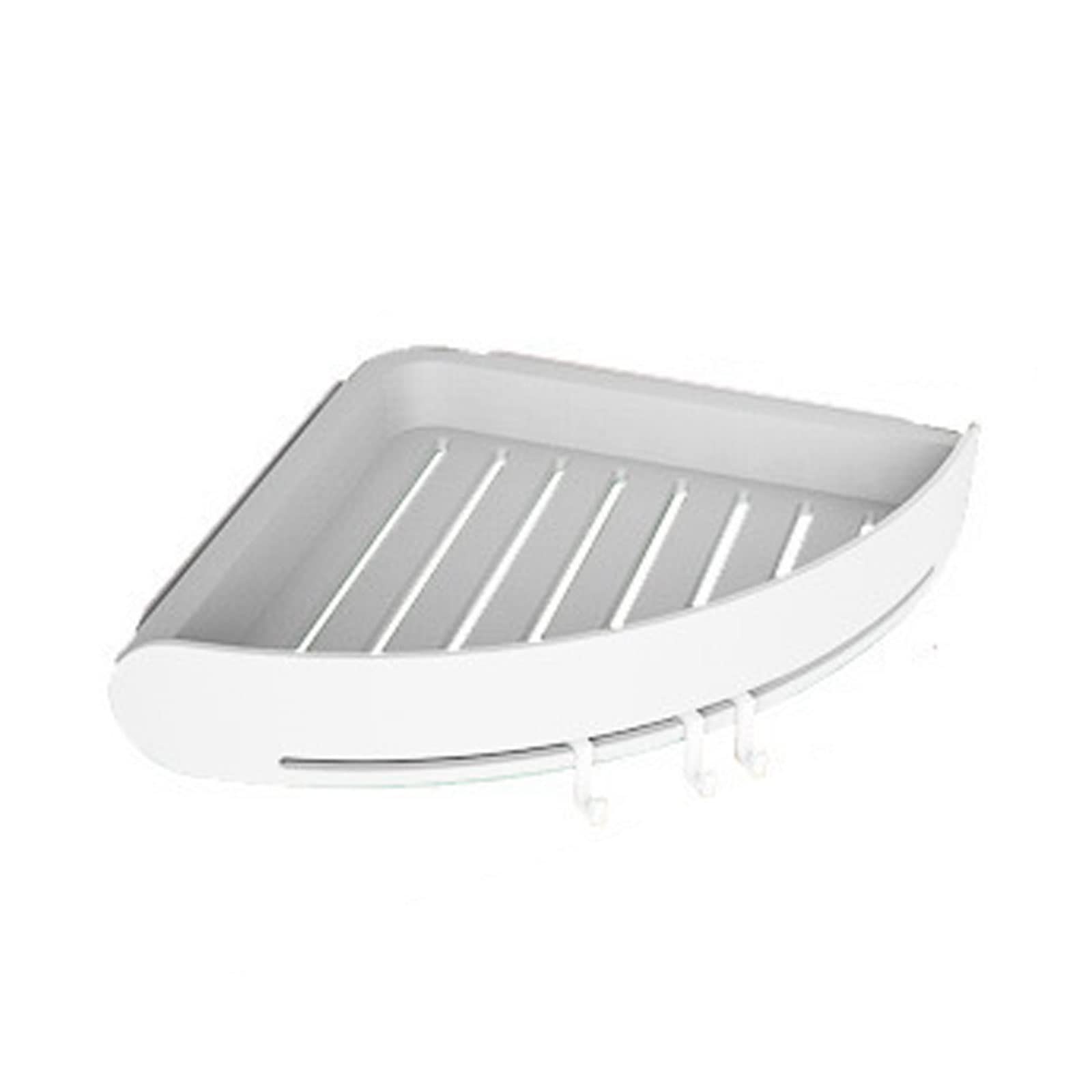 INLIMA Appliance Shelf for Kitchen Plastic Bathroom Shelf Organizer Snap Up Corner Shelf Caddy Bathroom Corner Shelf Shower