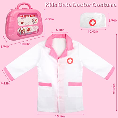 Image of Meland Doctor Kit with Puppy for Kids, Pretend Play Toy Gift for Ages 3-6 | | A gift for girls who loves role play, dress up like a real doctor with puppy patient, everything stores inside the carry case