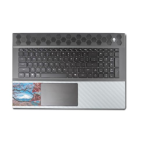 Image of MightySkins Carbon Fiber Skin Compatible with Alienware M18 R1 (2023) Full Wrap Kit - Overlooking Fuji | Protective, Durable Textured Carbon Fiber Finish | Easy to Apply | Made in The USA