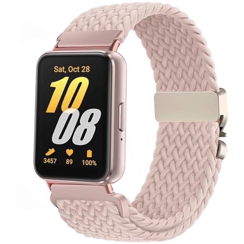 VELULYX Nylon trenzado correa compatible con Samsung Galaxy Fit 3, correa elástica para Samsung Galaxy Fit 3 SM R390 Herren Damen
