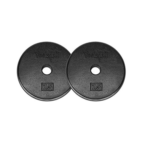 Plato para mancuernas Yes4All BAAI, negro Cover