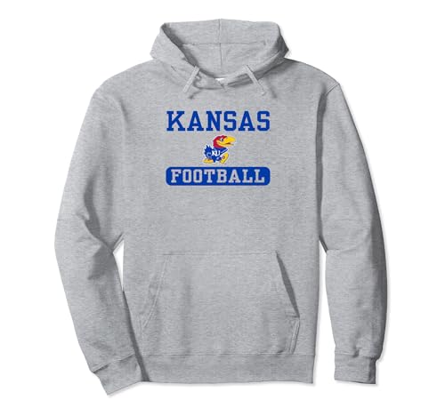 Kansas Jayhawks Football Logo Officially Licensed Pullover Hoodie
