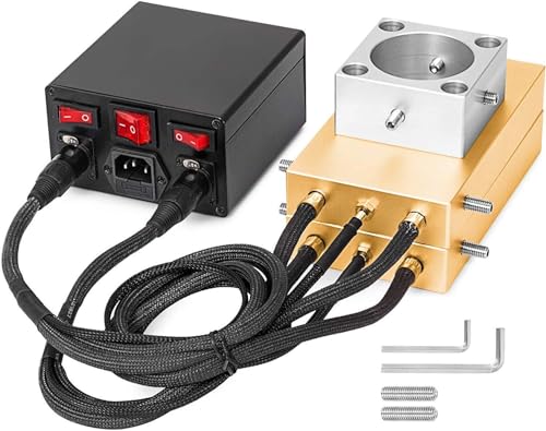 Golden 4' x 7' Aluminum Heat Press Plates Kit - DIY Industrial Hydraulic Heat Extractor with Double-Side Heating and Movable Control Box