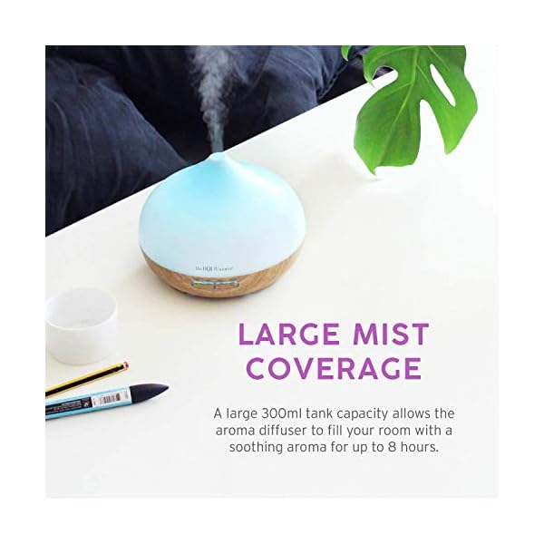 The Body Source® Aroma Diffuser for Essential Oils with 7 Colour LED Lights (300ml) - Image 6