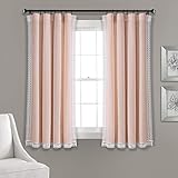 Photo Gallery lush decor rosalie - set di tende da finestra, stile rustico, per soggiorno, sala da pranzo, camera da letto, 213,4 x 137,2 cm, colore fard, 54 x 84 cm Photo Gallery lush decor rosalie - set di tende da finestra, stile rustico, per soggiorno, sala da pranzo, camera da letto, 213,4 x 137,2 cm, colore fard, 54 x 84 cm