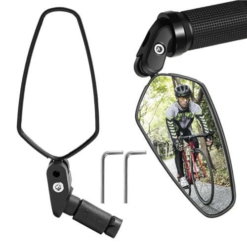 Espejos de bicicleta - Montaña de montaña | 1 par se ajusta a 17.4–22 mm maneja piezas antivibraciones para marido hombres mujeres padre ciclismo seguro