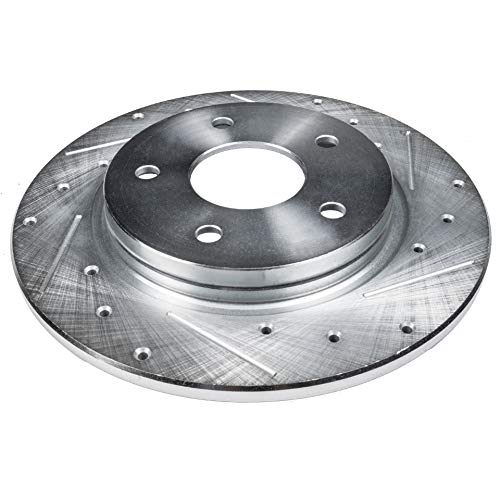 Image of Detroit Axle - 11.73 inch (298mm) Rear Drilled Brake Rotors Replacement for Cadillac Deville Seville Buick Park Avenue Pontiac Bonneville - 2pc Set