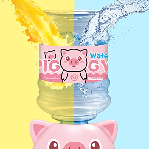 PRETYZOOM Mini Brinquedos Dispensador de Água Modelo de Bebedouro de Porco Bonito Modelo de Cena de